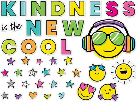 Cool Bulletin Boards, Student Treats, Kindness Bulletin Board, Lakeshore Learning, Hearts And Stars, Bulletin Board Sets, Check And Balance, Teacher Supplies, Fun Patterns