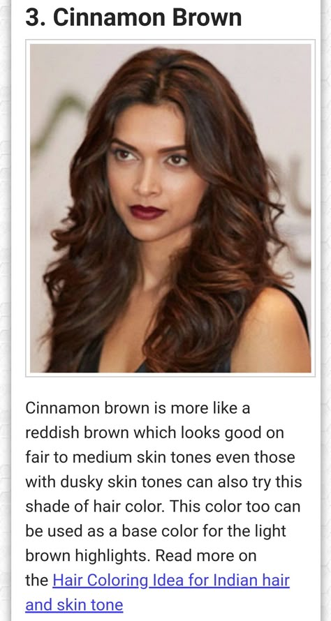 Hair Colour For Indian Skin Curly Hair, Haircolour For Dark Skin, Brunette Global Hair Colour, Hair Colours Indian Skin, Global Hair Color With Balayage, Indian Curly Hair Color Ideas, Hair Color Ideas For Dusky Indian Skin, Hair Colour For Black Hair Indian, Deepika Hair Color