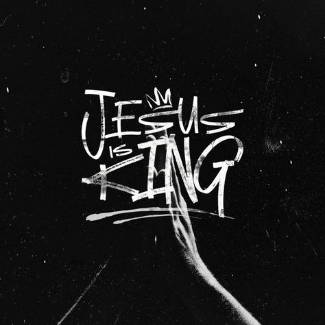 Bible Typography Design, Jesus Design Graphic, Christian Typography Design, Christian Graffiti Art, Jesus Is King Tattoo, Jesus Is King Wallpaper, Graphic Design Christian, Jesus Graphic Design, Jesus Graffiti