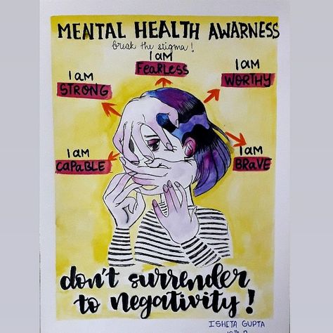 Self Awareness Poster Ideas, Poster On Mental Awareness, Health Awareness Poster Drawing, Mental Health Draws Ideas Positive, Mental Health Draws Ideas Poster, Mental Health Draws Ideas Poster Easy, Social Issues Posters Creative, Poster Design About Mental Health, Social Awareness Posters Drawing