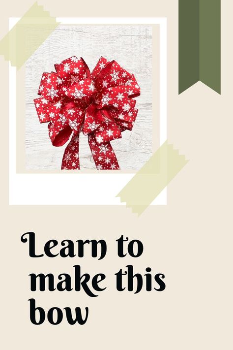 How To Make Large Ribbon Bows, Large Bow Diy How To Make, Making A Bow For A Wreath Step By Step, Making Wreath Bows Easy Diy, Large Bow Tutorial Wired Ribbon, How To Make A Big Loopy Bow, Making Large Bows For Wreaths, How To Make A Large Wreath Bow, Pro Bow The Hand Tutorials