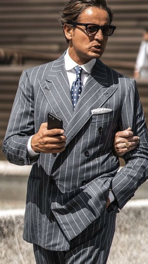 Double Breasted Pinstripe Suit, Double Breasted Suit Men, Masculinity Quotes, Mens Dress Hats, Quotes Empowering, Classy Suits, Italian Suit, Mens Fashion Smart, Empowering Words