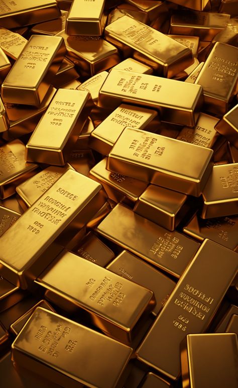 Gold Bars Aesthetic, Gold Money Aesthetic, Rich Gold Aesthetic, Oro Aesthetic, Abundance Images, Lingot D'or, Gold Reserve, Gold Bullion Bars, Lucky Wallpaper