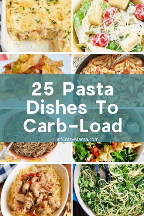 High Carb Pasta Recipes, Runners Food Recipes, Runners Pasta Recipes, Healthy Carb Loading Meals, Marathon Meals, Runner Dinner Recipes, Runner Recipes, Carb Dinners For Runners, Pasta For Runners