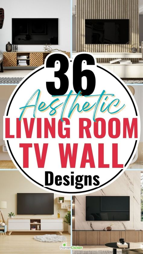 Explore our collection of 36 stunning aesthetic living room TV wall designs! Discover a variety of styles from simple to modern luxury, including classic, wood, and farmhouse themes. Get inspired with ideas for small apartments, minimalist spaces, and rooms with fireplaces. Whether you're looking for a 2024 trend, a modern wood finish, or creative ways to integrate your TV with windows, our gallery has something for every taste. Tv Showcase Design, Tv Wall Design Modern Luxury, Wall Behind Tv, Tv Hacks, Tv Feature Wall, Television Wall, Lavish Living Room, Tv Wall Cabinets, Wall Unit Designs