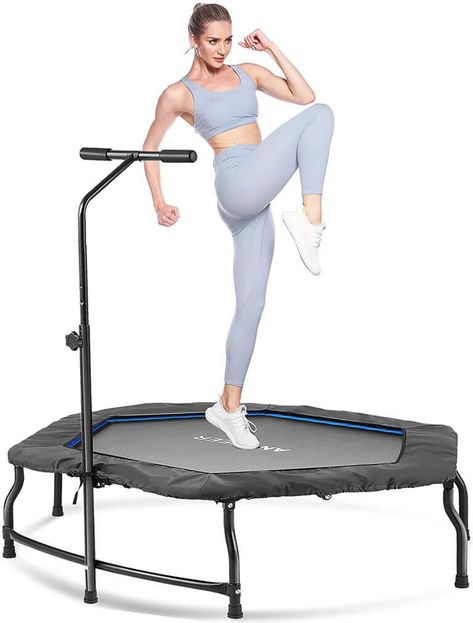 50" mini trampoline for home exercise, unbeatable price Whole Body Workout, Rebounder Trampoline, Outdoor Trampoline, Best Trampoline, Whole Body Workouts, Trampoline Workout, Mini Trampoline, Elastic Skirt, Home Exercise