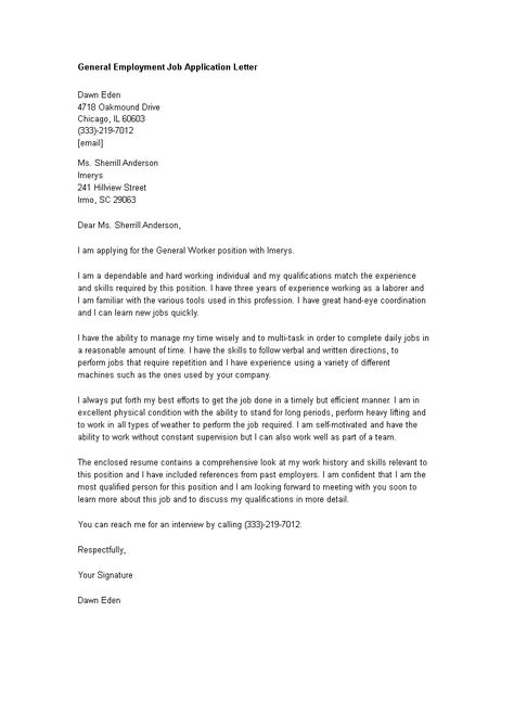 General Employment Job Application Letter - How to create a General Employment Job Application Letter? Download this General Employment Job Application Letter template now! Boo Did I Scare You Im A Job Application, Simple Job Application Letter For Student, Application Letter As A General Worker, Application Letter For Employment Sample, Employment Format For Yahoo, Application Letter For Student, Application Letter For Work Immersion, Simple Job Application Letter, Job Application Example