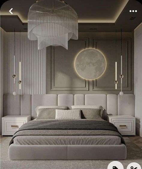 Luxury Bedroom Design Master Suite, Bed Back Design, Bed Headboard Design, Bedroom Interior Design Luxury, Modern Luxury Bedroom, Bedroom Wall Designs, Modern Bedroom Interior, Classic Bedroom, Bedroom Decor Design