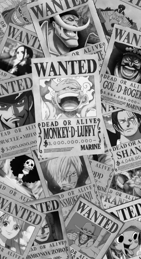 One Piece Wallpaper Iphone Black And White, Luffy Collage Wallpaper, Manga Wallpaper Black And White Iphone, Emo Aesthetic Wallpaper, Know My Worth, Doflamingo Wallpaper, Anime Collage, One Piece Bounties, Whatsapp Wallpapers Hd