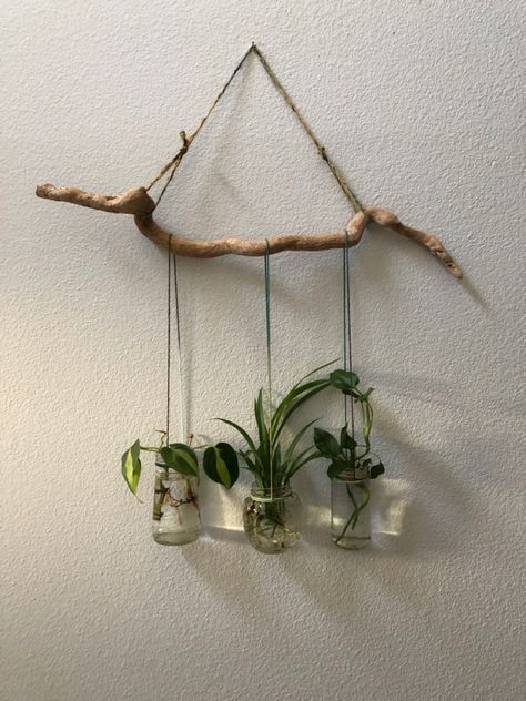 Plant Craft Ideas, Cheap Ways To Decorate Your House, Plant Hanging Ideas Diy, Hanging Plants Bedroom, Plant Hanging Ideas, Plant Hanger Ideas, Plant Diy, Hanging Plants Diy, Gardening Decor