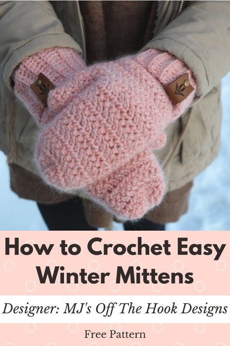 Mittens Crochet, Crochet Mitts, Crochet Mittens Free Pattern, Crochet Mittens Pattern, Crochet Gloves Pattern, Confection Au Crochet, Winter Mittens, Crochet Fingerless Gloves, Crochet Mittens