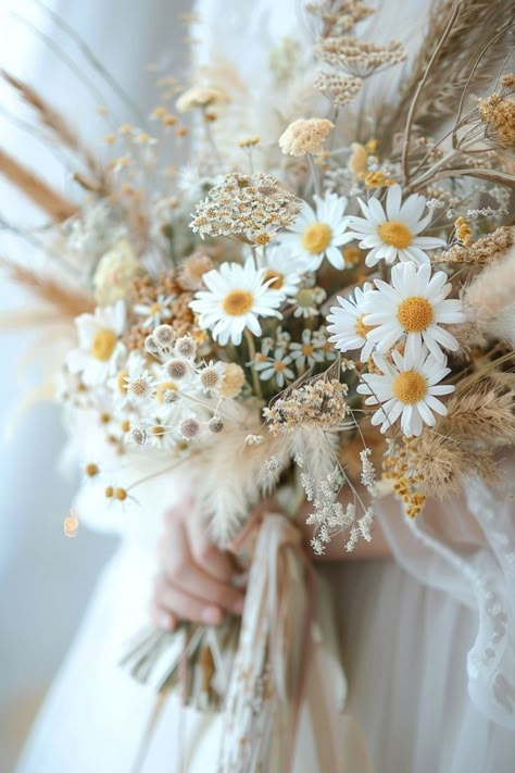 Wildflower Bridal Bouquet Fall, Fresh And Dried Flower Bouquet, Dried Bridal Bouquet Ideas, Wedding Bouquets Dried Flowers, Dried Flower Boquet, Dry Flower Bouquet Wedding Brides, Dried Wedding Bouquet Ideas, Rustic Flower Bouquets, Bohemian Bridal Bouquet