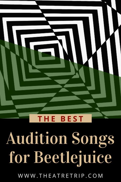 Whether auditioning for Adam, Lydia, or Beetlejuice himself, we've got you covered! Here are our audition songs for Beetlejuice, broken down by character. #audition #songs #beetlejuice Mom Song, Audition Songs, Theatre Education, Learn Singing, Acting Tips, Johnny Depp Movies, Singing Tips, Singing Lessons, Workout Warm Up