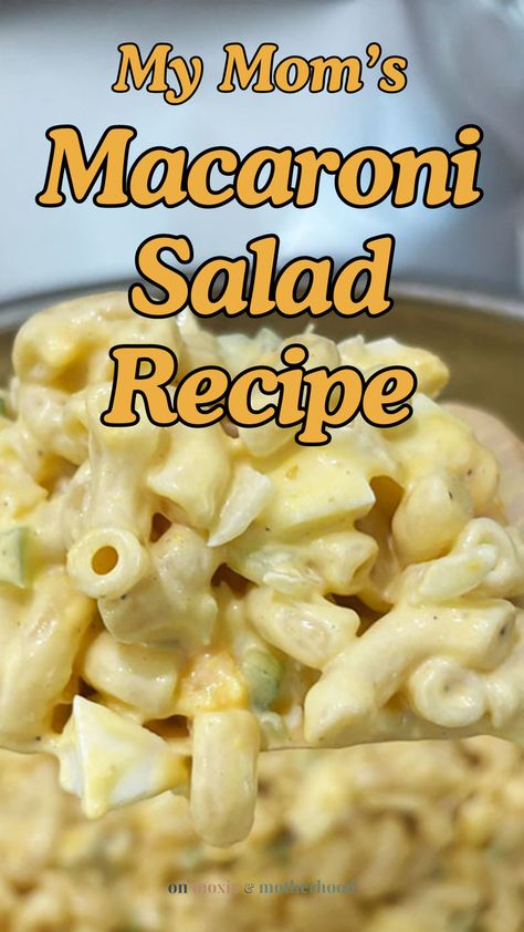 Sheila’s Macaroni Salad Recipe Best Macaroni Salad Recipe, Macaroni Salad Recipes, The Best Macaroni Salad, How To Make Macaroni, Creamy Macaroni Salad, Easy Macaroni Salad, Easy Macaroni, Best Macaroni Salad, Macaroni Salad Recipe