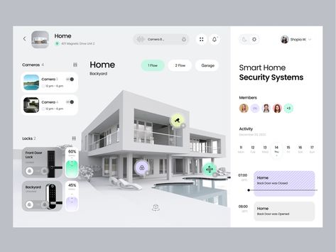 Home Dashboard, Smart Home Dashboard, Analytics Design, House App, Ui Design Dashboard, Ui Design Trends, Smart Building, Desain Editorial, Dashboard Ui