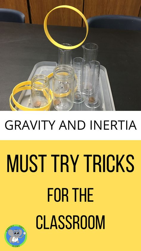 Add these 3 inertia challenges to your forces and motion unit. The students will love it. Teachers can make them station activities. They are easy prep. Third Grade Science Activities, Gravity Science, Forces And Motion, Fourth Grade Science, Science Stations, Teacher And Student, First Grade Science, Teaching Chemistry, Third Grade Science