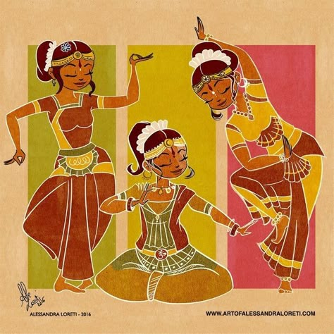 India Drawing, Culture Drawing, Dance Of India, Indian Illustration, Dancing Drawings, Indian Art Gallery, Indian Folk Art, Indian Paintings, Indian Art Paintings