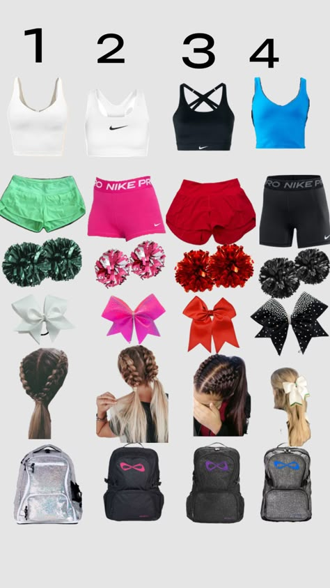 #pickyouroutfit #cheer Cheer Practice Clothes, Cheer Practice Outfits Allstar, Cheerleader Practice Outfits, Cheer Coach Outfit Ideas, What To Wear To Gymnastics, Cheer Outfit Ideas, Cheer Training Outfit, Outfits For Cheer Practice, What To Wear To Cheer Practice