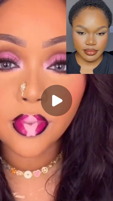 Shiri makeup on Instagram: "Let’s try out this 3colors lipstick blend Lipstick link in my Bio @sheglam  @handiyan_lipstick lipstick pallets #viral #viralvideo #viralpost #reels" Lip Color Ideas, How To Do Lipstick Step By Step, Lipstick With Purple Dress, Two Tone Lipstick, Natural Lipstick Tutorial, Applying Lipstick, Ombre Lipstick Tutorial, Lipstick Design, Lip Tint Aesthetic