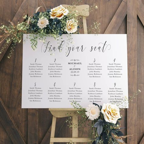 Access denied Wedding Guest Table Assignments, Table Plan Board Wedding, Table Guest Seating, Wedding Table Names Instead Of Numbers, Guest List Board, Wedding Table Name Ideas, Wedding Name Board, Table Plan Wedding, Wedding Welcome Table