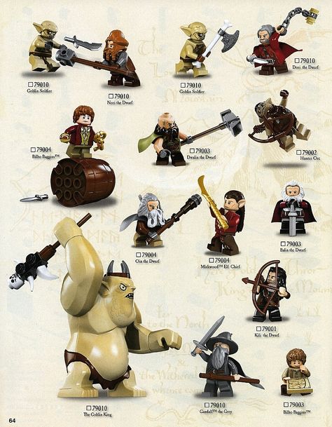 Lego The Hobbit minifigs dawww theyre so cute. Lego Figbarf, The Hobbit Characters, Lego The Hobbit, Lego Lotr, Lego Lord Of The Rings, Lego Pics, Lego Hobbit, Lego Elves, Buy Outfits