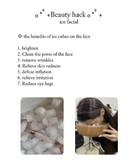 Ice Facial, Haut Routine, Basic Skin Care, Good Skin Tips, Beauty Routine Tips, Basic Skin Care Routine, Makijaż Smokey Eye, Perfect Skin Care Routine, Clear Skin Tips