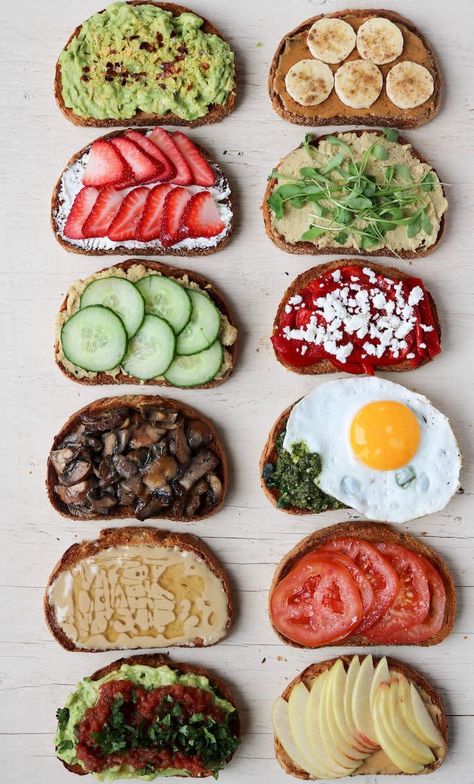 Healthy Toast Toppings, Healthy Toast, 21 Day Fix Meal Plan, Toast Toppings, 21 Day Fix Meals, Healthy Snack Ideas, Healthy Food Dishes, Reduce Food Waste, Good Healthy Recipes