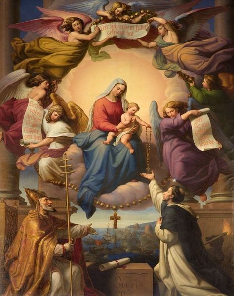 7 October – Blessed Virgin Mother of Victory of the Most Holy Rosary – AnaStpaul Our Lady Of Rosary, Saint Dominic, Blessed Mary, Mama Mary, Queen Of Heaven, Catholic Images, Holy Rosary, Blessed Mother Mary, Jesus Christ Images