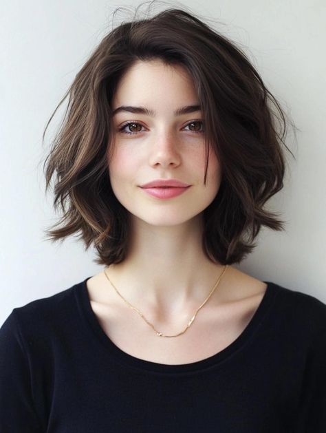 Mid Neck Haircut, Neck Length Haircut, Haircut Neck Length, Mid Bob Haircut, Neck Length Hairstyles, Hair Curly Style, Neck Length Hair, Shoulder Length Bob Haircut, Angled Bobs