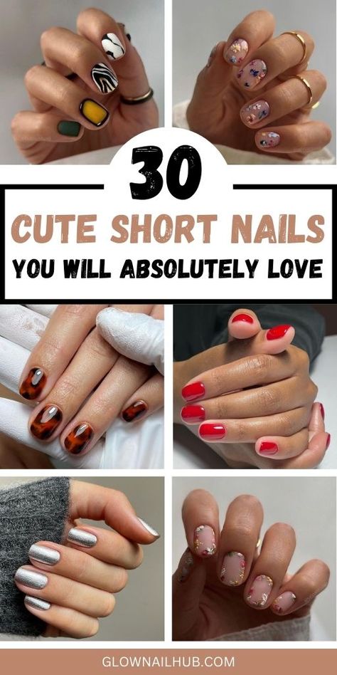 Short Almost Nails Designs, Nails Design Short Nails Popular, Nail Art Natural Nails Short, Short Gel Nail Designs Natural Manicures, Gel Round Nails Ideas, Real Short Nails Ideas, Simple Gel Manicure Short Nails, Short Fingernail Designs, Short Natural Gel Nail Designs