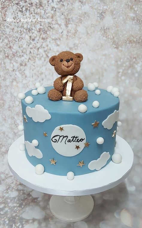 One Birthday Cake Boy, Baby 1st Birthday Cake Boy, 1 St Birthday Cake Boy Year Old, Cake Bear Design, 1 Kg Cake Designs, Cake Bear Baby Boy, Cake For First Birthday Boy, Cake For 1st Birthday Boy, First Birthday Boy Cake Ideas