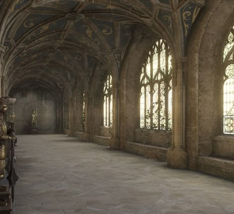 Hogwarts Halls Aesthetic, Hogwarts Legacy Scenery, Hogwarts Legacy Castle Interior, Hogwarts Legacy Visuals, Hogwarts Hallway, Hogwarts Corridor, Hogwarts Legacy Castle, Smaugust 2024, Hogwarts Hall