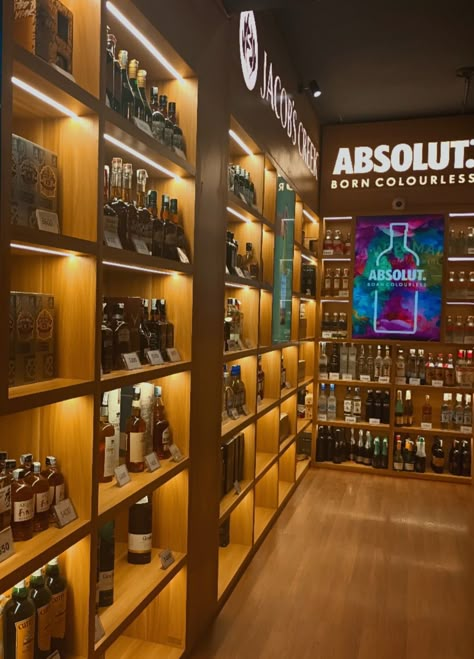 Small Liquor Shop Design, Liquor Shop Interior Design, Liquor Store Business, Liquor Store Ideas Small Spaces, Luxury Liquor Store, Wine Shop Interior Design Liquor Store, Liquor Store Aesthetic, Wine Store Design Shop Interiors, Liquor Store Design Interiors