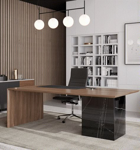 Ceo Office Room Luxury, Small Home Office Room, Dream Office Luxury, Modern Minimalist Office, Contemporary Office Desk, Luxury Office Furniture, Luxury Desk, Modern Office Interiors, Office Interior Design Modern