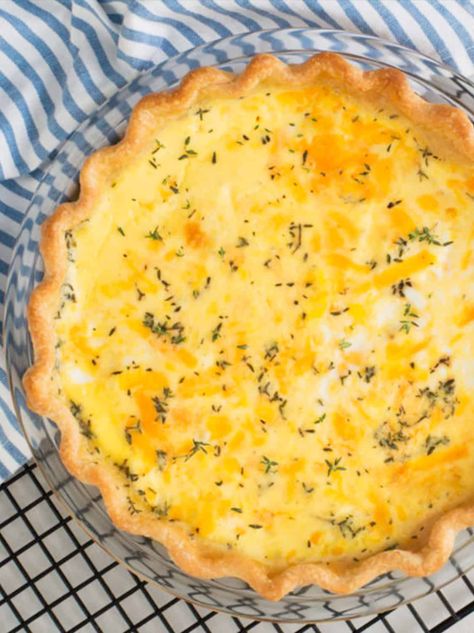 Simple Basic Cheese Quiche Recipe | Incredible Egg Basic Quiche, Egg Quiche Recipes, Basic Quiche Recipe, Quiche Recipes Crustless, Nuwave Oven Recipes, Cheese Quiche Recipe, Egg Quiche, Ham And Cheese Quiche, Easy Quiche