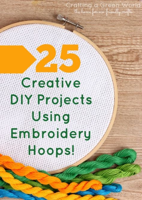 Crafts With Embroidery Hoop, Embroidery Hoop Art Diy Wall Hangings, Large Embroidery Hoop Ideas, Embroidery Hoop Wall Decor, Diy Embroidery Hoop Stand, Embroidery Hoop Stand, Large Embroidery Hoop, Embroidery Hoop Decor, Green Crafts