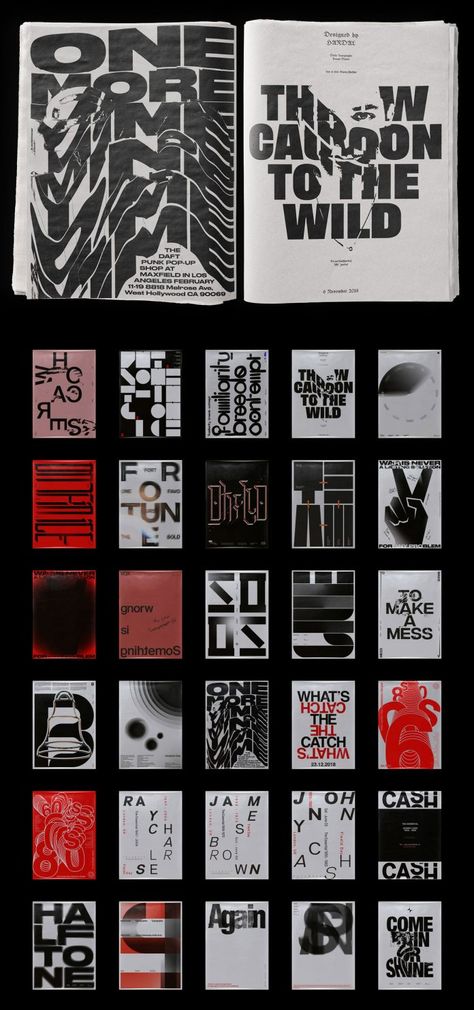 Thirty Typographic Poster Designs by Fatih Hardal Typographie Logo, Poster Grafico, Typographic Poster Design, Experimental Typography, Poster Design Layout, 타이포그래피 포스터 디자인, An Open Book, Typography Poster Design, Typographic Poster