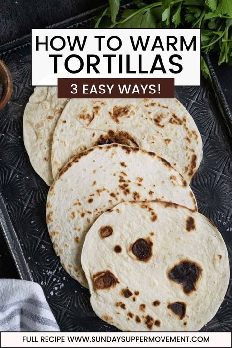 How to Warm Tortillas Warming Tortillas In Crockpot, How To Heat Flour Tortillas, Warming Tortillas In Oven, How To Heat Tortillas, Heating Tortillas For A Crowd, What To Do With Flour Tortillas, How To Heat Corn Tortillas For Tacos, How To Cook Corn Tortillas, How To Keep Tortillas Warm For A Party