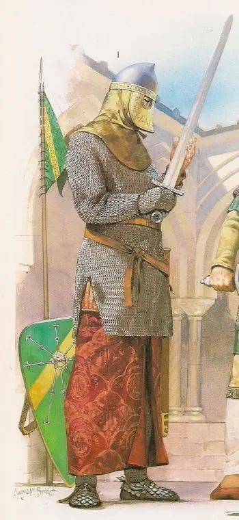 Angus Mcbride, Norman Knight, Warrior Armor, Medieval Warfare, Century Armor, High Middle Ages, Historical Armor, Early Middle Ages, Medieval World