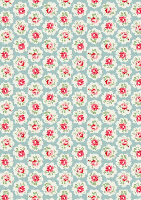 Cath Kidston Wallpaper, Chic Wallpaper, Shabby Chic Living Room, Shabby Chic Diy, Trendy Flowers, Chic Pattern, Cath Kidston, Flower Backgrounds, Textile Prints