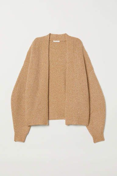 H&M - Rib-knit Cardigan - Beige #lisaallen #saltylashes #cardigan #h&m Cardigans Crochet, H M Outfits, Cardigan Beige, Rib Knit Cardigan, Make Your Own Dress, Baggy Clothes, Beige Cardigan, Ribbed Cardigan, Fashion Design Clothes