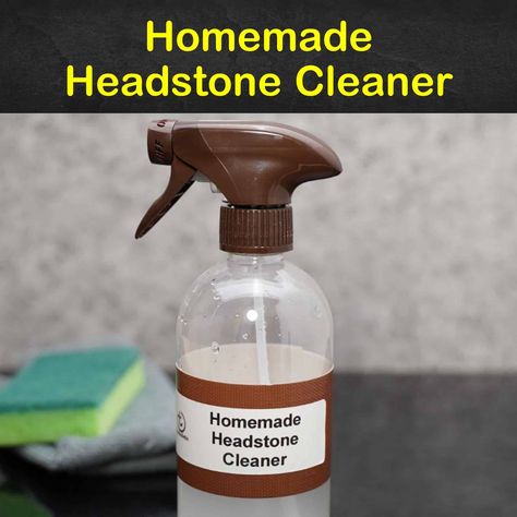 7 Safe and Easy Homemade Headstone Cleaners Clean Headstones Cemetery, How To Clean Old Headstones, How To Clean Grave Headstones, How To Clean Granite Headstones, Clean Grave Stone, Headstone Cleaner Diy, How To Clean Tombstones, Cleaning Headstones Cemetery, How To Clean A Headstone