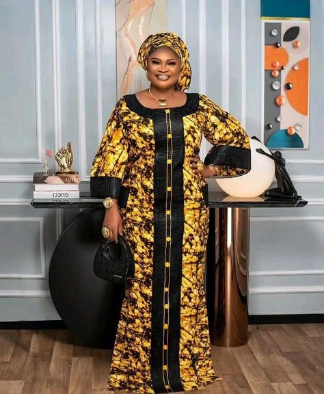 Kampala Kaftan Styles For Women, A Shape Gown Ankara, Materials Gown Style, Boubou Styles, Lace Dress Classy, Kaftan Styles, Boubou Styles For Women, Bubu Gown, Ankara Dress Designs