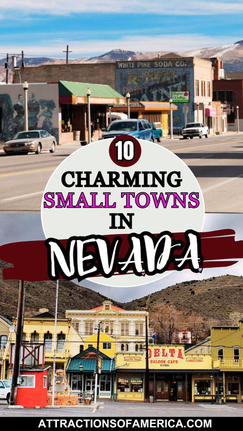 10 charming small towns in Nevada. Henderson Nevada Things To Do, Route 66 Trip, Tonopah Nevada, Unique Shops, Las Vegas Attractions, West Coast Travel, Great Basin National Park, Henderson Nevada, Nevada Travel