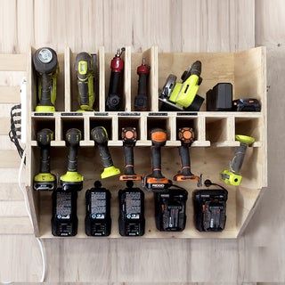 Ww Plans, Power Tool Storage, Drill Holder, Woodworking Shop Layout, Tool Storage Diy, Shop Projects, Garage Work Bench, Diy Garage Storage, Wood Shop Projects