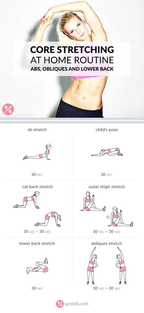 Splits Exercises, Lower Back Stretches, Být Fit, Static Stretching, Stretching Routine, Core Workouts, Back Stretches, Stretching Exercises, Getting Fit