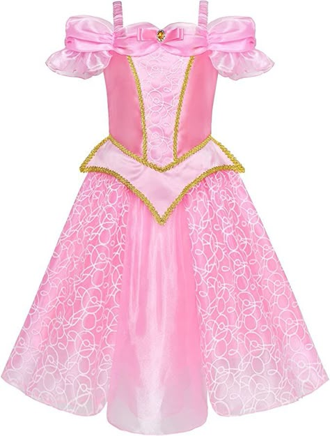 Briar Rose Costume, Princess Aurora Costume, Costume Party Birthday, Aurora Costume, Aurora Princess, Sleeping Beauty Costume, Princess Elsa Dress, Rose Costume, Off Shoulder Design