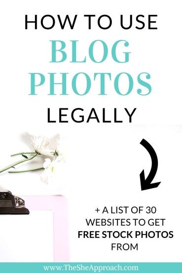 How to legally use photos on your blog - The She Approach - Steer clear of legal issues and find out how you can use pictures you don't own on your blog or website. Freebie included: a list of 30 stock free photos websites to get free images from, royalty free. Grab it now and start creating beautiful blog and social media graphics. #bloggingtips #startablog Earn Money Blogging, Website Tips, Internet Marketing Strategy, Photo Website, 5 Months, Web Marketing, Blog Design, Blog Traffic, Blogging For Beginners