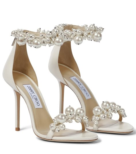 Bride Shoes Jimmy Choo, Bridal Shoes Jimmy Choo, Wedding Jimmy Choo Shoes, Wedding Heels Jimmy Choo, Luxury White Heels, Jimmy Choo Heels Wedding, Jimmy Choo Wedding Heels, Wedding Shoes Jimmy Choo, Wedding Dress Sandals