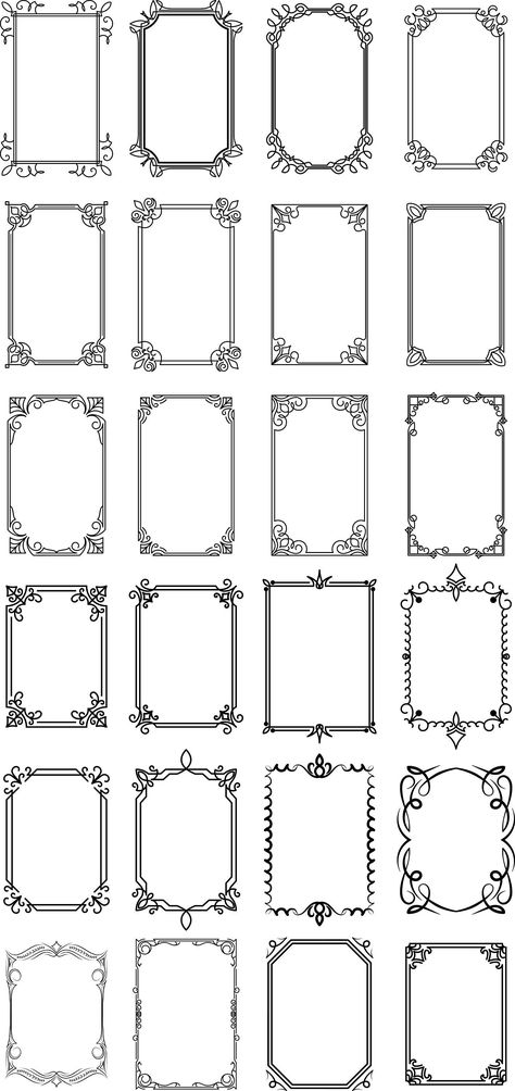 Elevate your retro wedding designs with these vintage rectangular ornate ornaments. Perfect for creating stunning vector background images that will transport you back in time. Add a touch of elegance to your projects with these intricate frames.
#VectorBackgrounds #background #ad Book Rebinding, Book Cover Art Design, Decorative Frames, Etiquette Vintage, Victorian Frame, Vintage Borders, Elegant Frame, Ornament Frame, Borders And Frames